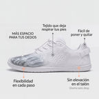 Zapatilla de punta ancha y azuela plana para hombres